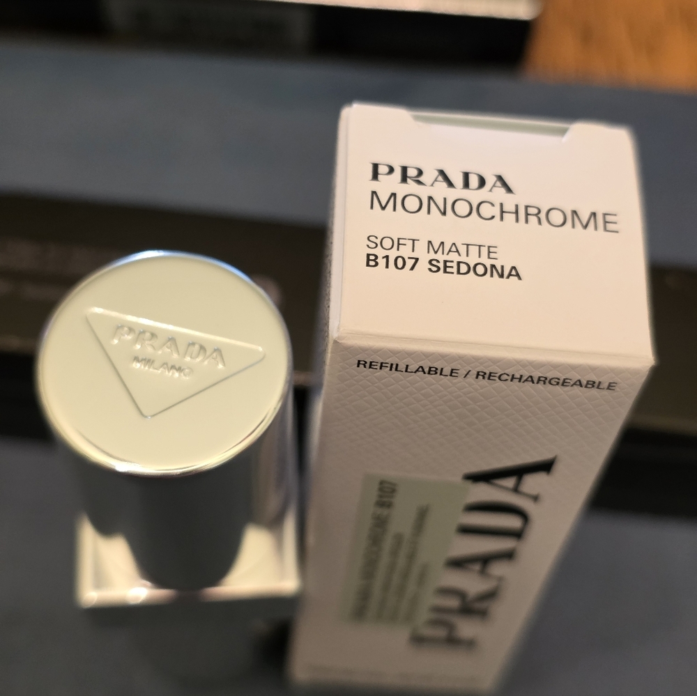 Prada Monochrome Soft Matte Lipstick B107 SEDONA. BNIB - Picture 7 of 9